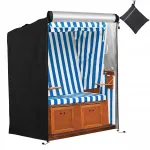 V&auml;liskorvi kate 420D 135x105x175/140 cm, must, veekindel, XXL