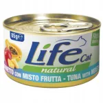 Life Cat Natural kassikonserv tuuni ja puuviljamahlaga, 85 g