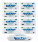Pure Water Wipes niisked salvr&auml;tikud 99,9% vett BIO, 9 x 60 tk (540 tk)