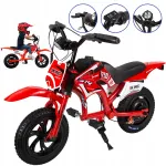 Laste elektrimootorratas JKING C6, 300W, 16 km/h, 25,2V, 2600mAh, 12", LED