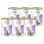 4Vets Natural m&auml;rg toit steriliseeritud kassidele k&uuml;&uuml;likulihaga, 6 x 400 g