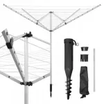 GARDEN DRYER 4 SHOULDER ALU 50 m riidekuivati kaanega