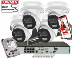 IP-kaamerate komplekt Hikvision 4 x DS-2CD2383G2-LI2U, 8 MP