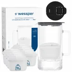 Wessper D4 BOROSILICATE MINI klaasist filtri kann 9 filtriga