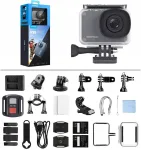 AKASO 4K 30FPS 20MP WiFi spordikaamera puuteekraaniga EIS 40M vee all