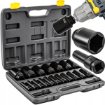 Mutriv&otilde;tmete komplekt 10&ndash;38 mm, 20 tk, 1/2", 78 mm, CrV, karbis
