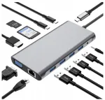 USB-C jaotur, 12 &uuml;hes adapter