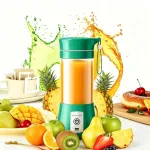 Kaasaskantav blender 380 ml, roheline, &uuml;he nupuga juhtimine