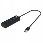 USB jagaja KRUX, 4 &uuml;hendust, USB 3.0, laialt &uuml;hilduv