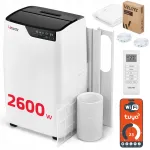 WELLTEC ACL09 kaasaskantav &otilde;hukonditsioneer 2,6 kW WiFi 40 m&sup2; tihendiga vaikne 3in1
