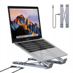 Kokkupandav jahutusalus s&uuml;learvutile 5-in-1 USB-C dockiga