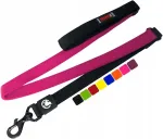 Koera rihm DDOXX Bungee, 120 cm, tugev karabiin ja k&auml;epide