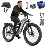 Elektrijalgratas ZAZAWORK CF500, 1000W, 20Ah, 45 km/h, 120 km, 7 k&auml;iku + kiiver