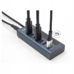 USB-C jagaja, 7 &uuml;hendust, 10 Gb/s, PD 20W