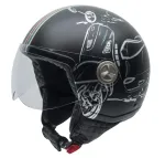 Avatud mootorrattakiiver NZI Zeta Graphic Matt M Vespa Turia