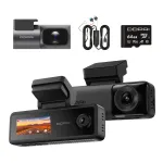 DDPAI N4T Pro 4K HDR 3 kanali videosalvesti hardwire komplekti ja 64GB-ga