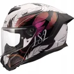 Mootorratta kiiver LS2 FF820 Rapid III, lilla-roosa, BOHO Chameleon, suurus M