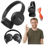 JBL TUNE 520BT Bluetooth traadita k&otilde;rvaklapid mikrofoniga, mustad