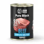 M&auml;rg koeratoit John Dog PURE BLACK PUPPY veiseliha, 400g