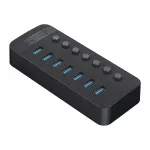 USB jagaja CT2U3-7AB, 7 l&uuml;litit, must