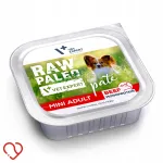 Konservtoit koertele Raw Paleo Mini Adult veiselihaga, 150 g