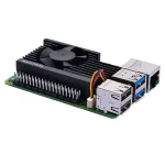 Alumiiniumist jahuti PWM ventilaatoriga Raspberry Pi 5 jaoks, 30 mm