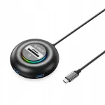 USB jagaja Orico YXR5-C3, 4 USB-A 3.0 &uuml;hendust, SD ja microSD kaardilugeja, 0,3 m