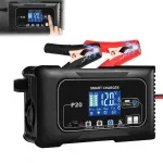Aku laadija LCD-ga, 12V/24V, 20A, automaatne, remontfunktsiooniga