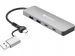 USB jagaja Sandberg, USB-C/A kuni 2x USB-A + 2x USB-C