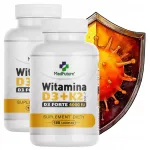 Vitamiin D3 4000 IU + K2 MK-7 100 mcg, 2 x 120 tabletti