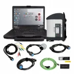 Mercedes Benz XENTRY diagnostikaseade Dell s&uuml;learvuti ja SD Connect C4 STAR DIAGNOSIS-iga