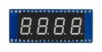 4-kohaline 8-segmendiline LED-ekraan Raspberry Pi Pico jaoks