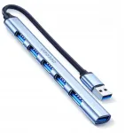 7-pesaline USB jagaja, metallist, kiire, sobib s&uuml;learvutile ja lauaarvutile