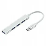 HAVIT HB41 USB jagaja, USB-C, 1x USB 3.0, 3x USB 2.0, h&otilde;bedane