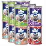 Niiske kassitoit, 12 x 415 g, erinevad maitsed konservides
