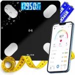 Vannitoa kaalud Bluetoothiga, nutikad, kuni 180 kg, anal&uuml;&uuml;sifunktsiooniga