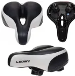 LEOSHI SEAT ELASTOMER jalgratta sadul must ja valge
