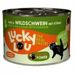LUCKY LOU niiske kassitoit linnuliha ja metssigadega, 200 g