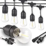 5 m aiavalgustus 10x E27 LED-lambiga IP65