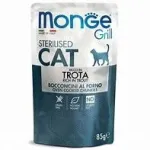 Steriliseeritud kassidele m&otilde;eldud toit Monge forelliga, 85 g