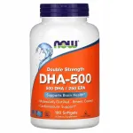 Toidulisand Now Foods Double Strength DHA 500mg, 90 kapslit