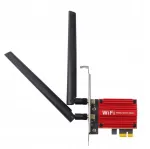 Traadita v&otilde;rguadapter PCI-E, Wi-Fi 6, Bluetooth 5.2, 2400 Mbps
