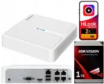 V&otilde;rgu salvestusseade NVR-4CH-H/4P 4x PoE kuni 6Mpx 1TB HDD HILOOK HIKVISION