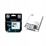 HP 305 must tindipaar 3YM61AE + HP COPY koopiapaber