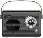 Kaasaskantav Savio FM Bluetooth raadio, laetav, retrostiilis