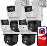 Videokaamerate komplekt HiLook Hikvision TrandemVu Dual PTZ-D4, 4 MP, 4 tk