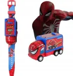 Laste projektoriga kell &bdquo;Spiderman Avengers&ldquo; auto disainiga