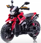 Laste elektriline mootorratas MOTOR CROSS DL LED tulede, helide ja nahkistmega