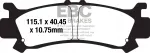 Piduriklotsid EBC FA701TT