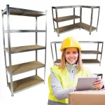 Riiul METAL, 5 riiulit, 180x90x40, tsingitud, 875 kg